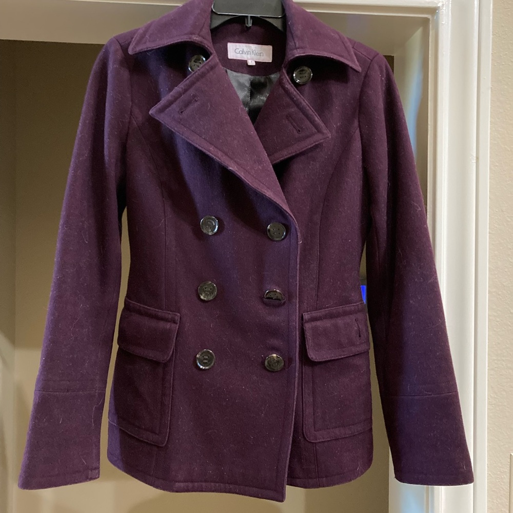 Like New Calvin Klein wool Peacoat Sz 2